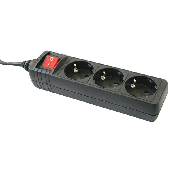 BASE MULTIPLE 5 ENCHUFES CON CABLE 1,5M CON INTERRUPTOR