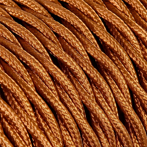 Cable eléctrico color marrón bronce