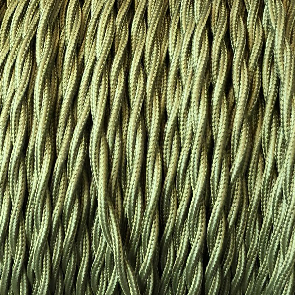 Cable trenzado verde oliva