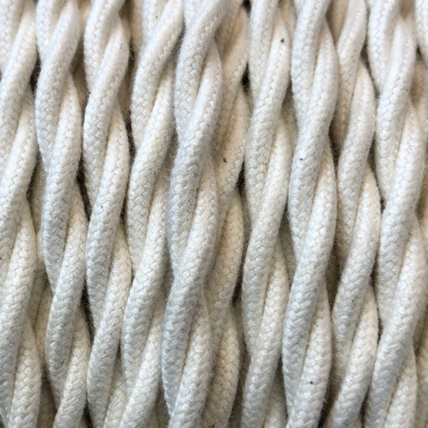 Cable eléctrico de tela textil vintage, cable trenzado de tela de algodón  antiguo - AliExpress