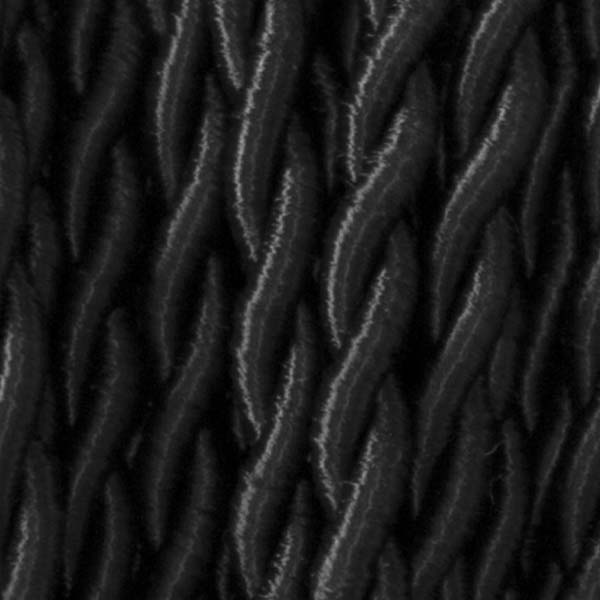 Cable trenzado textil NEGRO seda