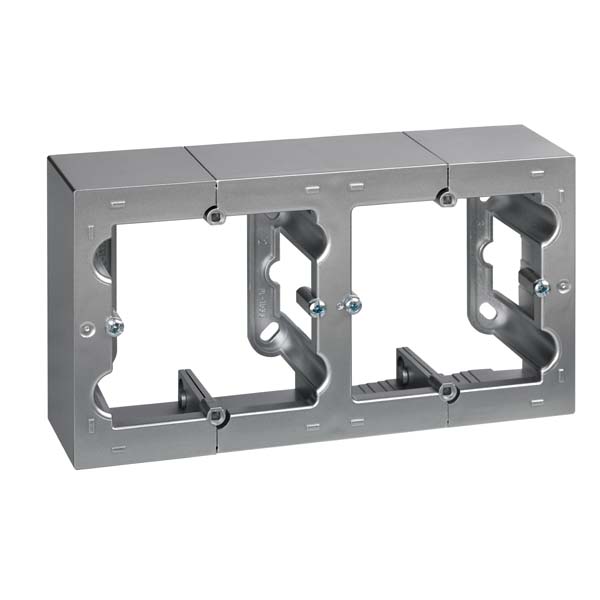 Caja de superficie doble aluminio