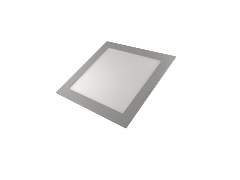 Downlight LED cuadrado gris 6W 3000k