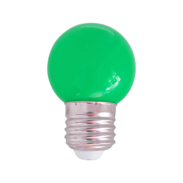 Esférica LED 1,5W E27 Verde