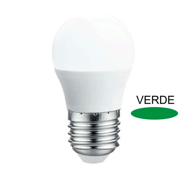 Esférica LED 5.5W E27 Verde