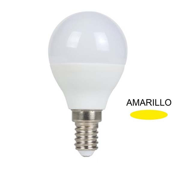 Esférica LED 5,5W E14 Amarilla