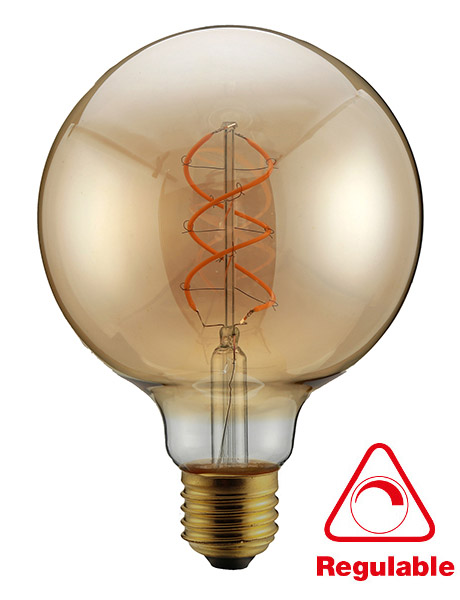 Globo 125 LED filamento espiral Regulable