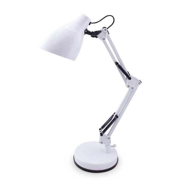 Lámpara de escritorio Fokus blanca
