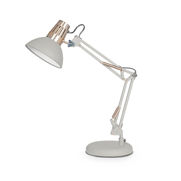 Lámpara de escritorio gris Dinka