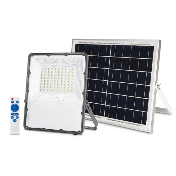 Proyector LED con placa solar
