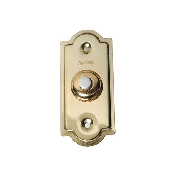 Botón de timbre de metal, timbre de puerta de latón antiguo, botón  iluminado para montar en la pared, interruptor de botón de apertura de  puerta de