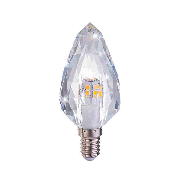 Vela LED de cristal tallado