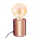 Lámpara sobremesa cilindro cobre