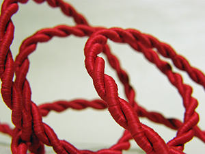cable trenzado rojo