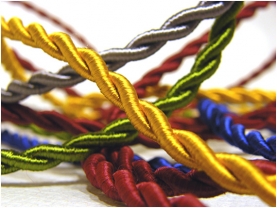 Cables textiles decorativos